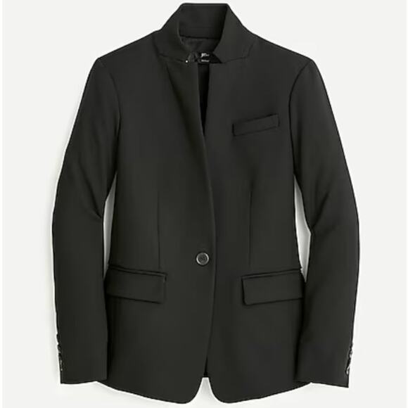 NWT J. CREW Regent Blazer Four Season Stretch Black 20 Plus Size - Picture 1 of 6